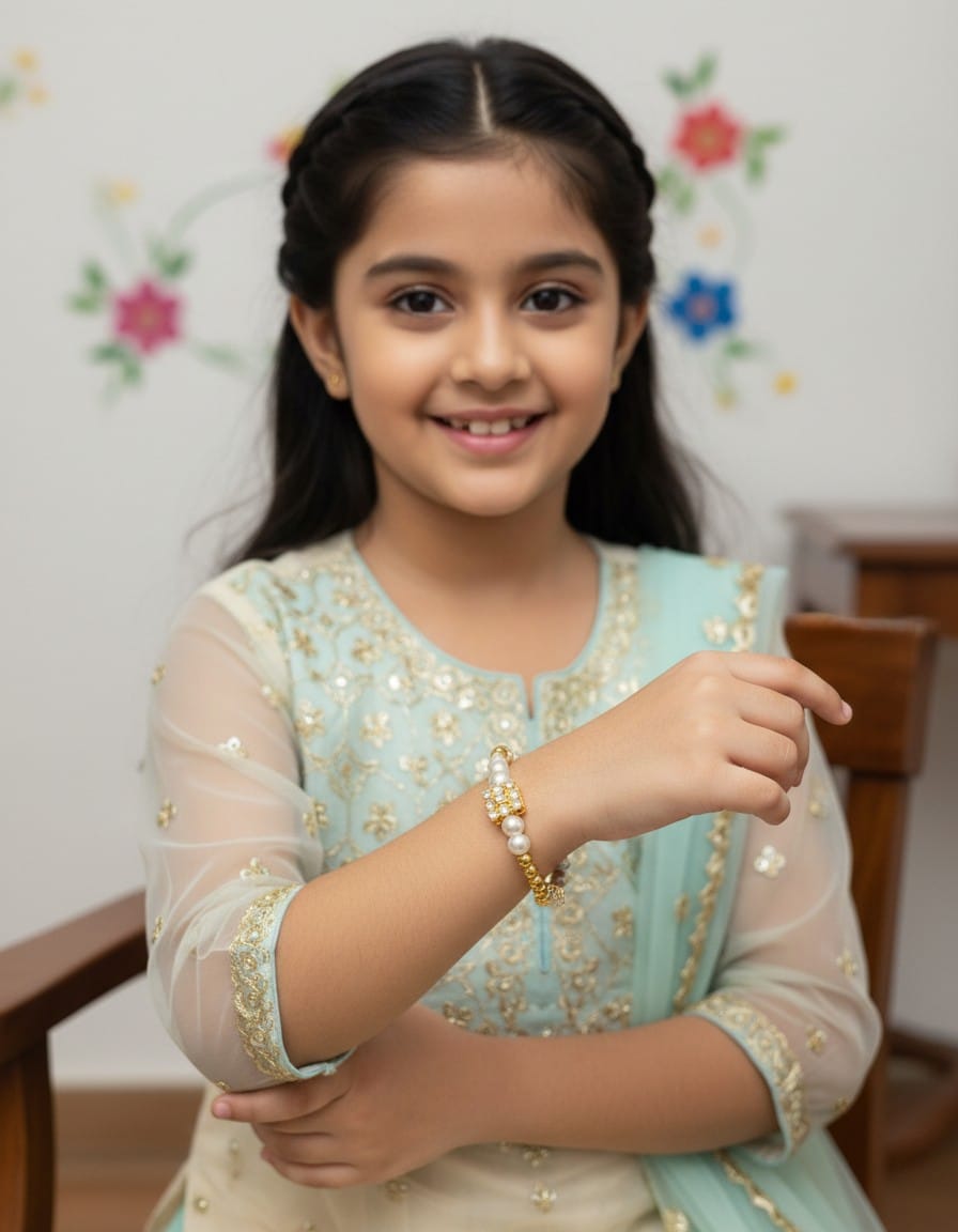Kundan beaded bracelet