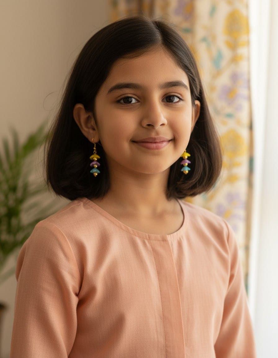 Colourful earrings