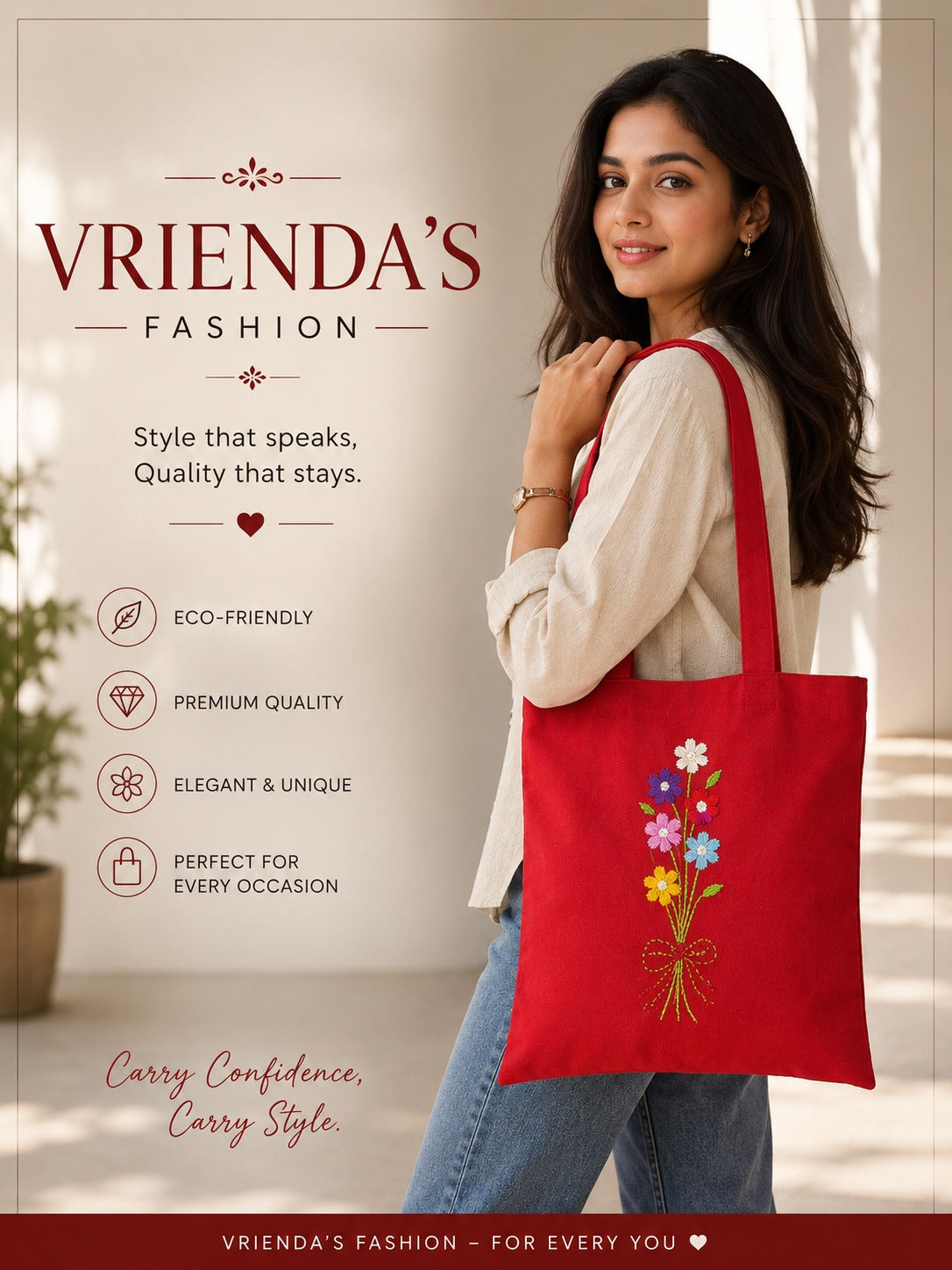 Bouquet Red Bag
