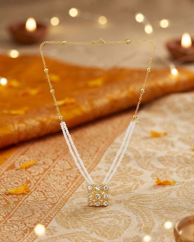 Kundan pearl necklace